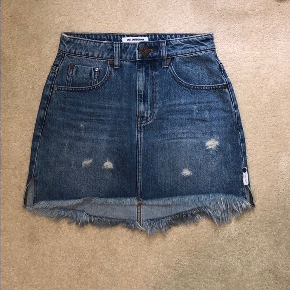 One teaspoon denim skirt